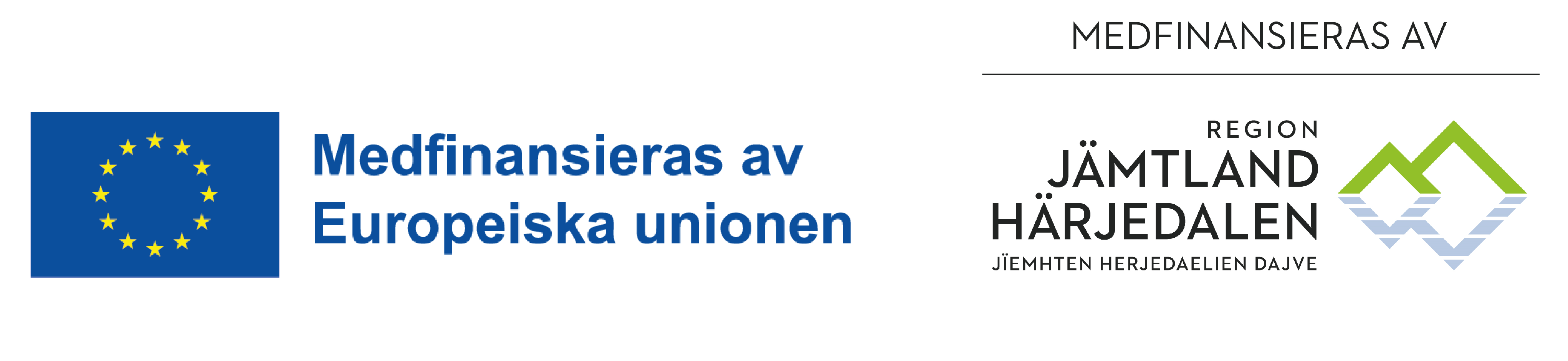 Logga: samfinansieras av EU och Region Jämtland Härjedalen