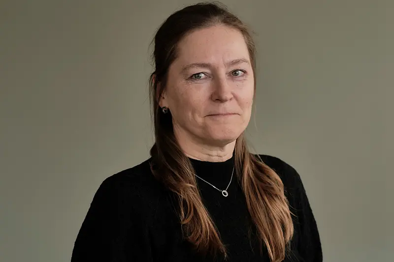 Porträttbild på en kvinna.